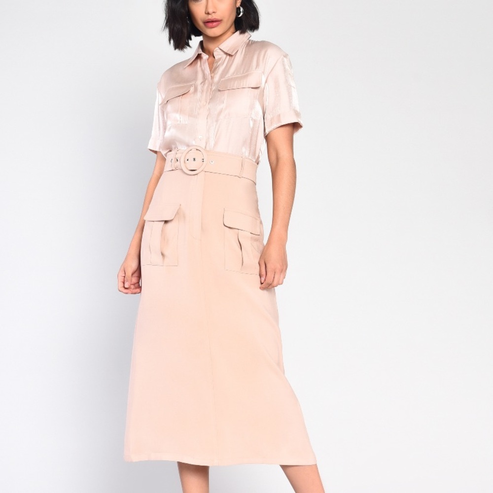 NWT Cargo Midi Skirt